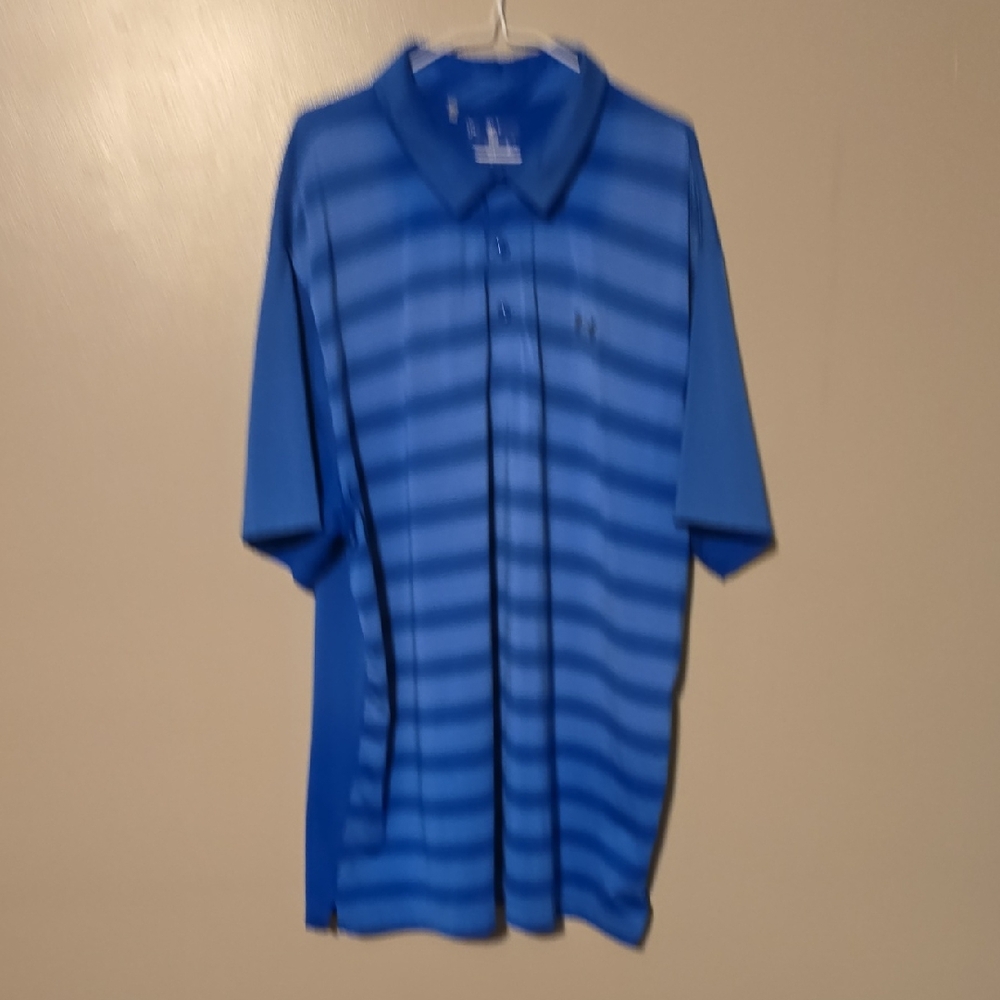 Under Armour Golf Polo Blue‎ Mens Size 2XL